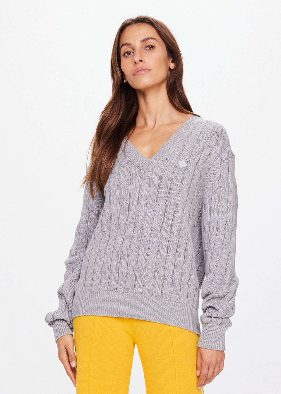 Seymour Cable Knit Sweater - Grey