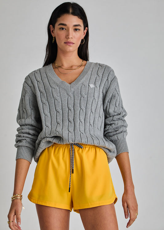 Seymour Cable Knit Sweater - Grey