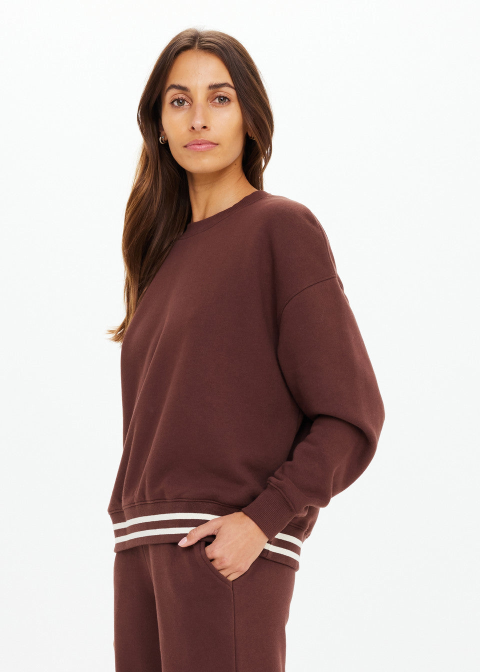 Toluca Lisel Crew Neck Sweater - Brown