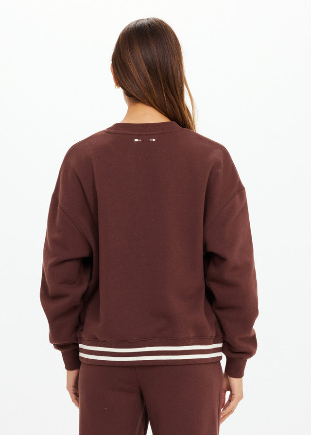 Toluca Lisel Crew Neck Sweater - Brown