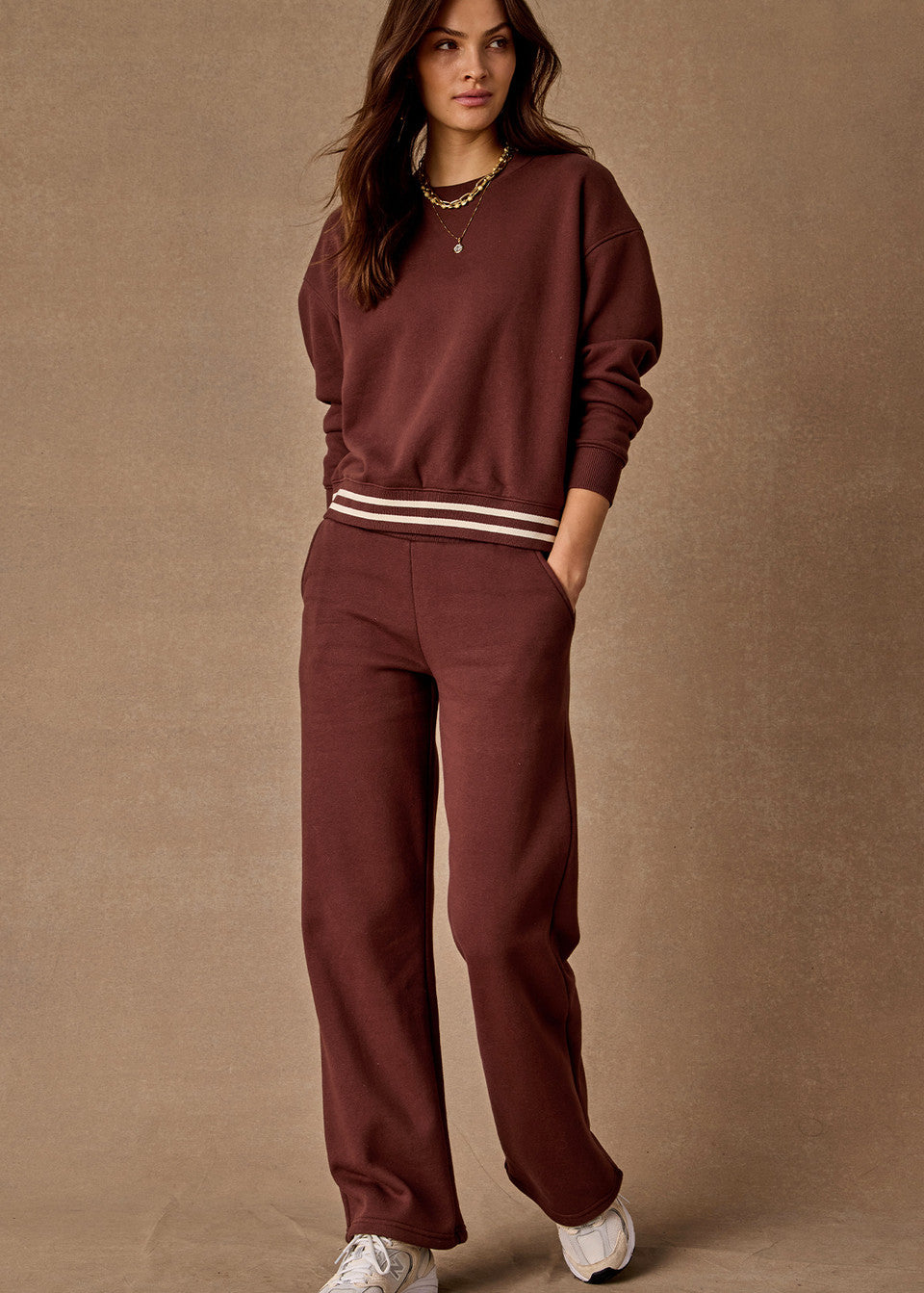 Toluca Willow Wide Leg Pant - Brown