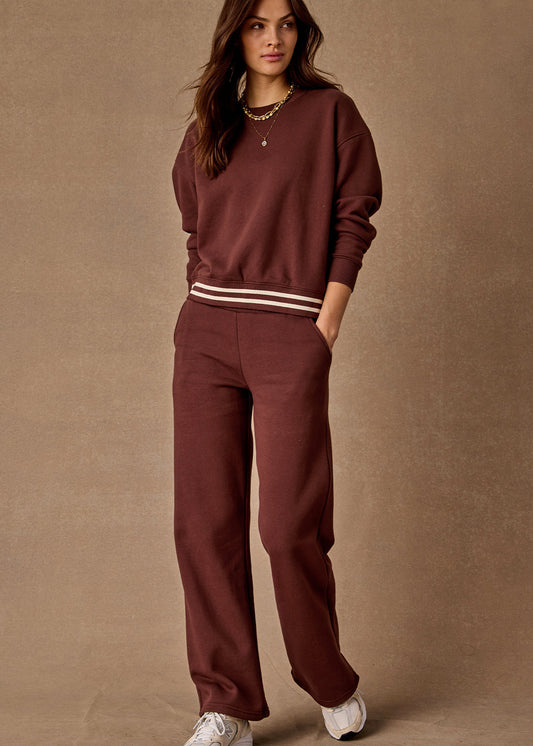 Toluca Willow Wide Leg Pant - Brown