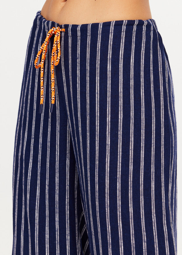 Belize Charli Drawstring Pant - Stripe