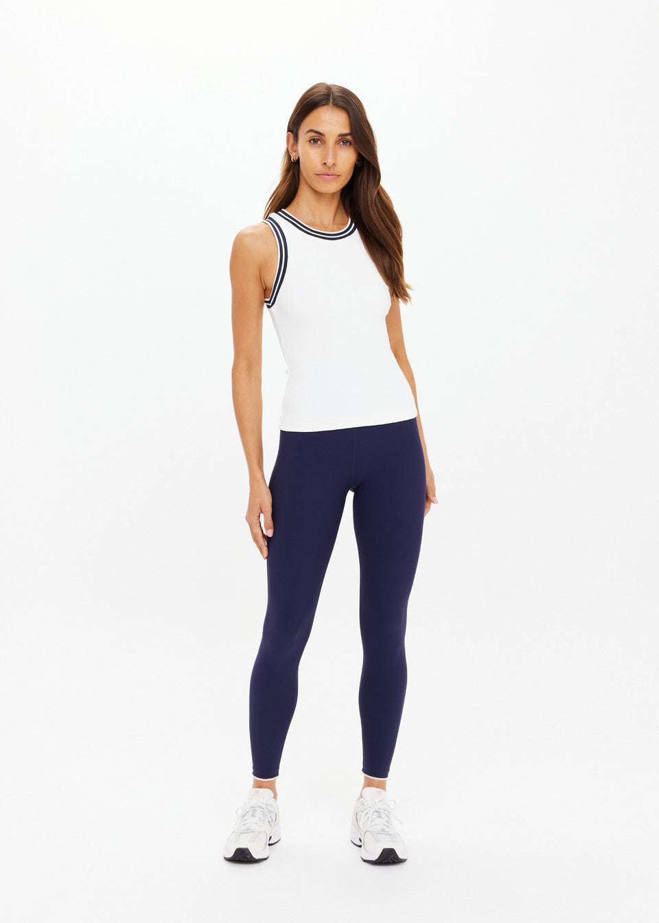 Kirsty Rib Tank Top - White