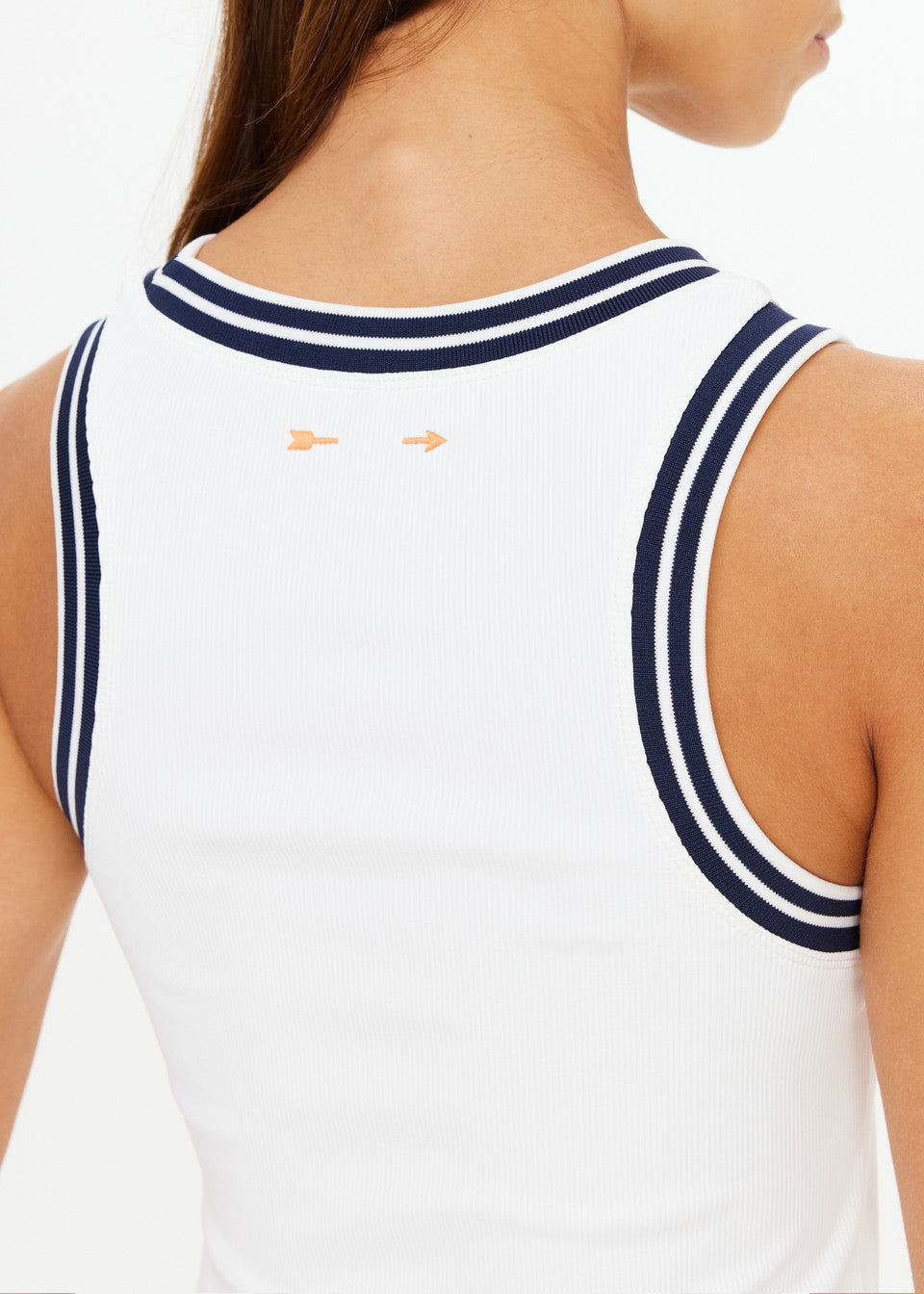 Kirsty Rib Tank Top - White