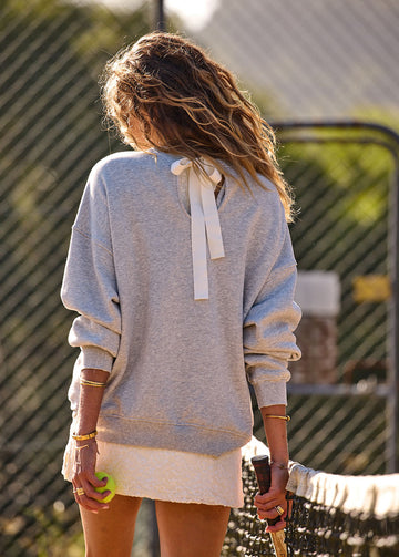 Racquet Coolum Crew - Grey Marle