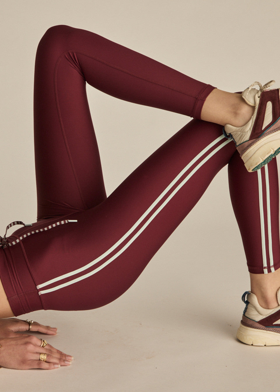 Oxford 25In Midi Pant - Red