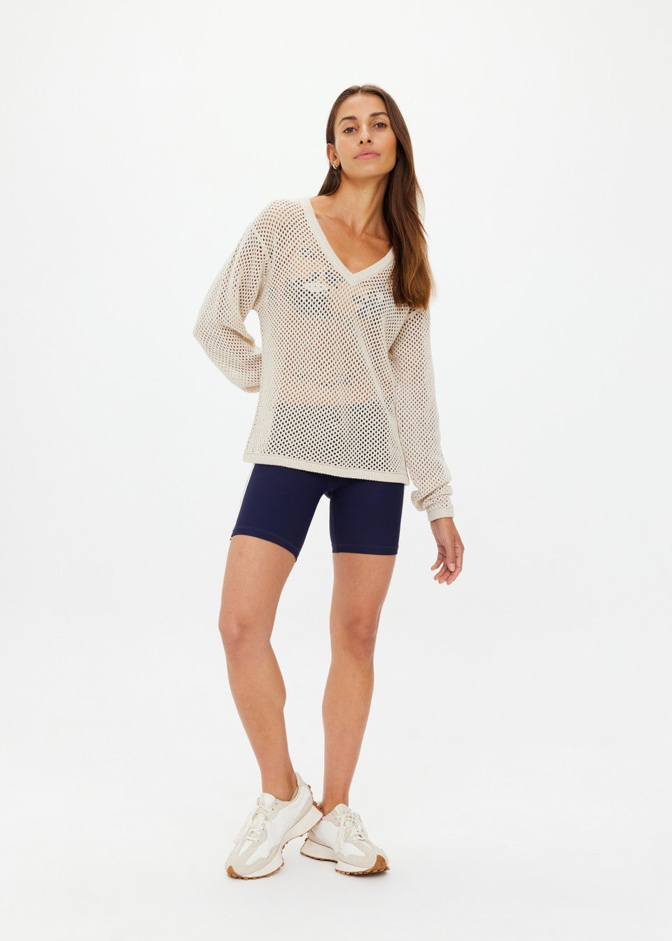 Josephine V Neck Knit - Natural – Stellar Bodies ATL