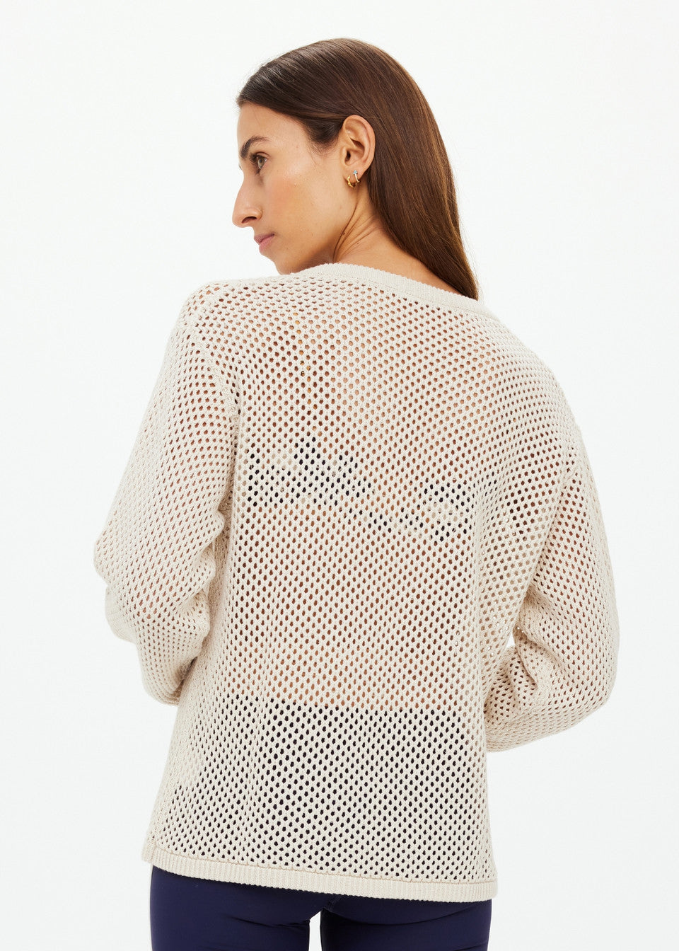 Josephine V Neck Knit - Natural