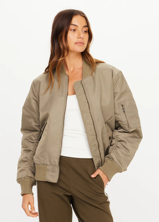 Tribute Bomber Jacket - Olive