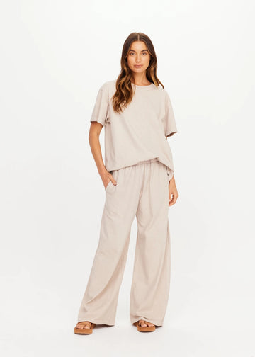 Soho Tokio Wide Leg Pant - Mushroom