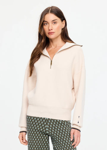 Kairo Half Zip Knit - Cream