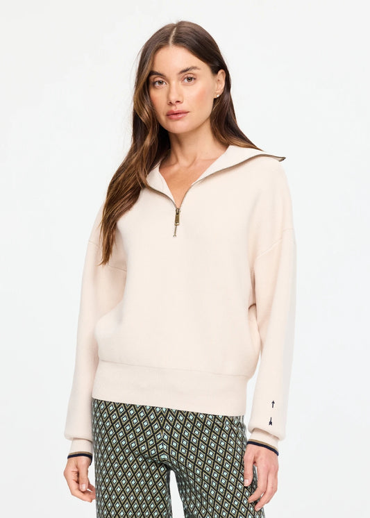 Kairo Half Zip Knit - Cream