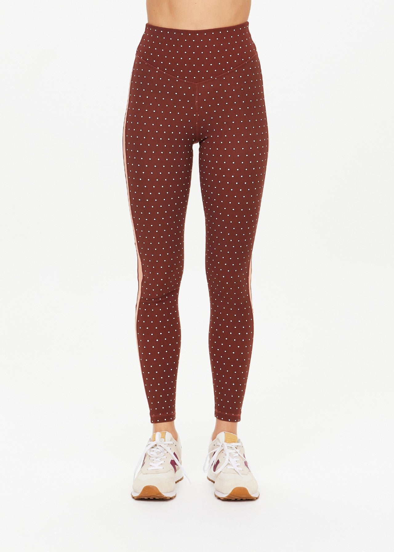 Maho 25In High Rise Midi Pant - Polka Dots