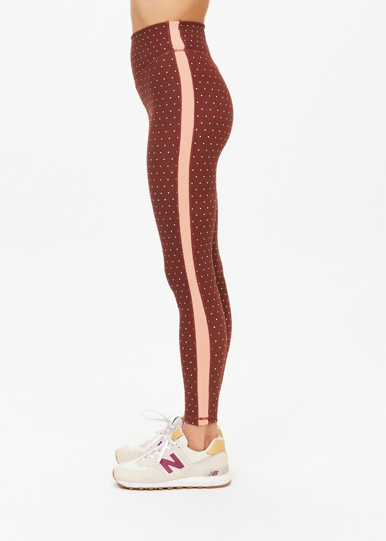 Maho 25In High Rise Midi Pant - Polka Dots