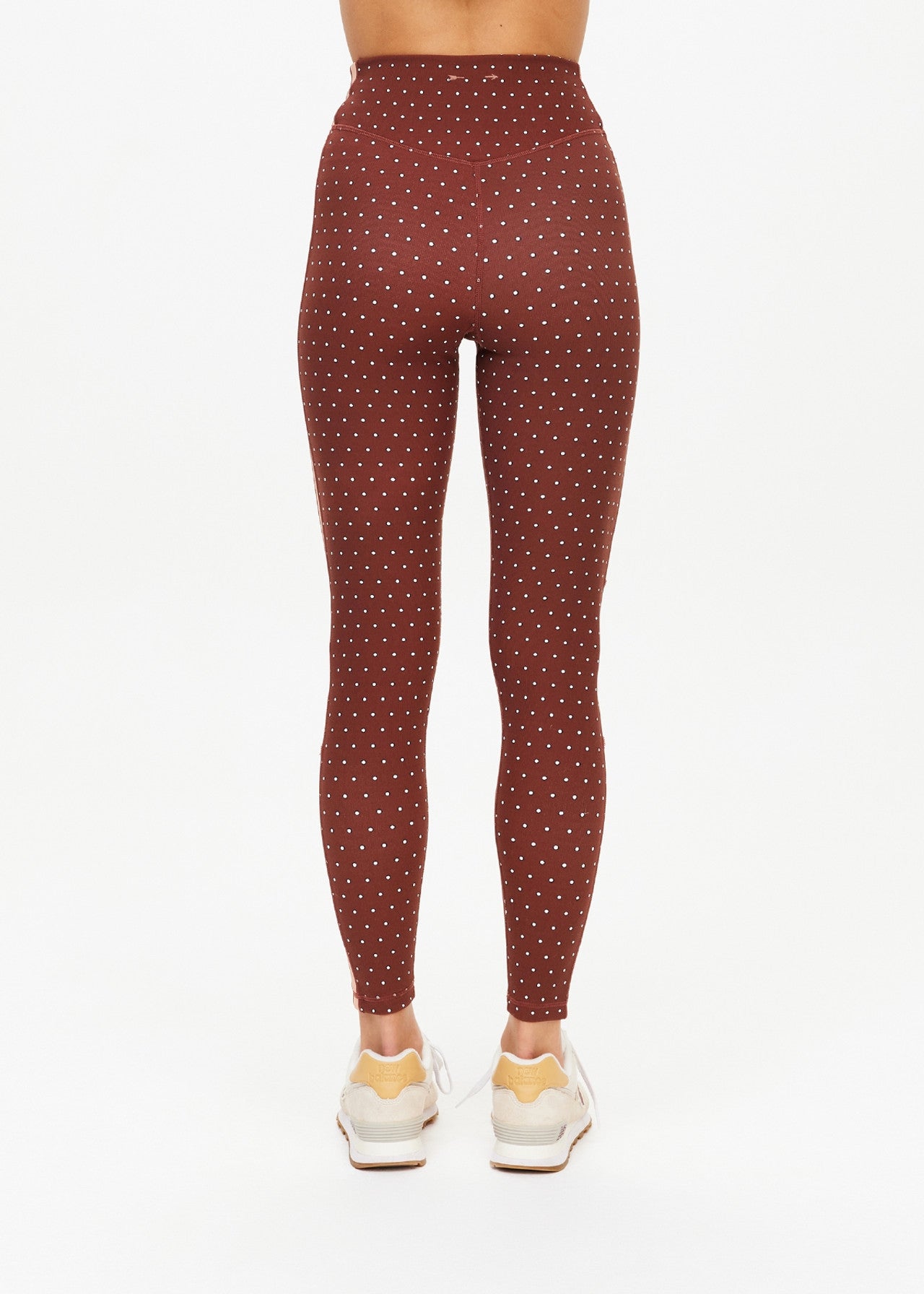 Maho 25In High Rise Midi Pant - Polka Dots