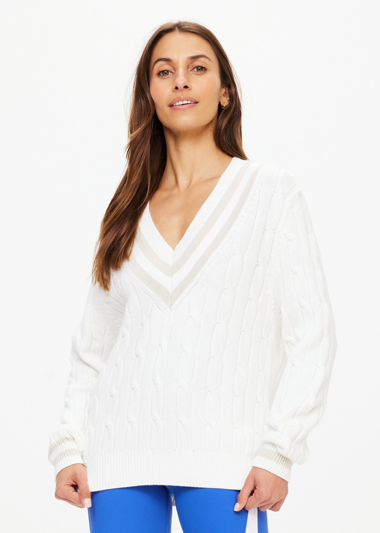 Louie Knitted Sweater - White