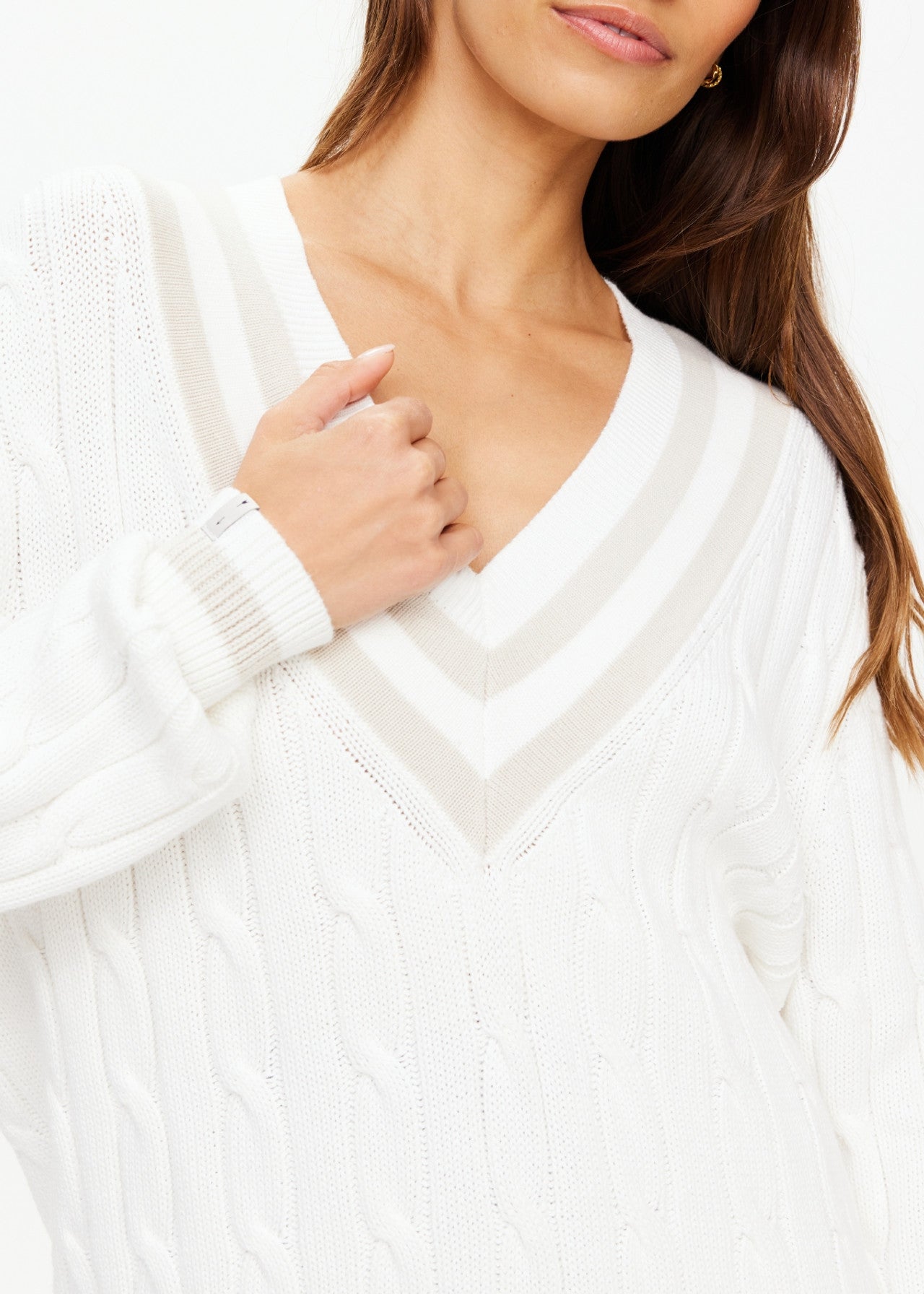 Louie Knitted Sweater - White