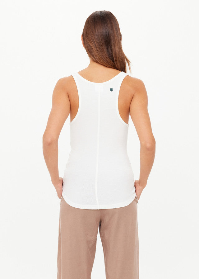 Alyssa Racerback Tank Top - White