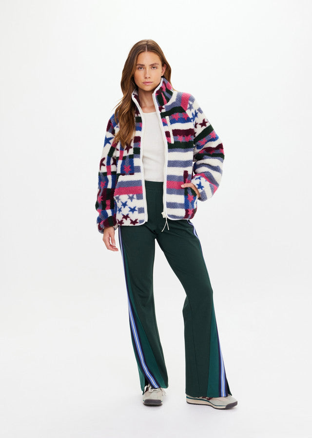 Harlow Fleece Zip Through - Multi
