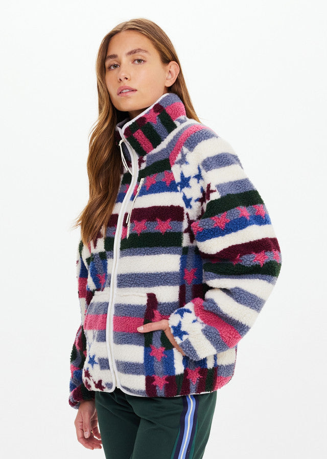 Harlow Fleece Zip Through - Multi