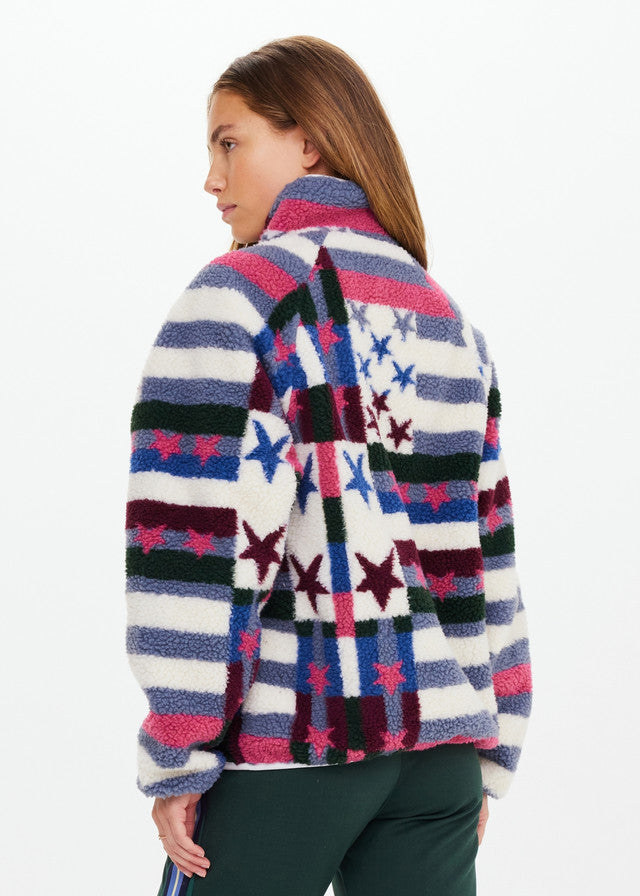 Harlow Fleece Zip Through - Multi