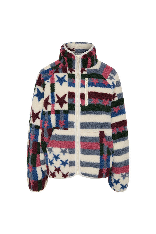 Harlow Fleece Zip Through - Multi