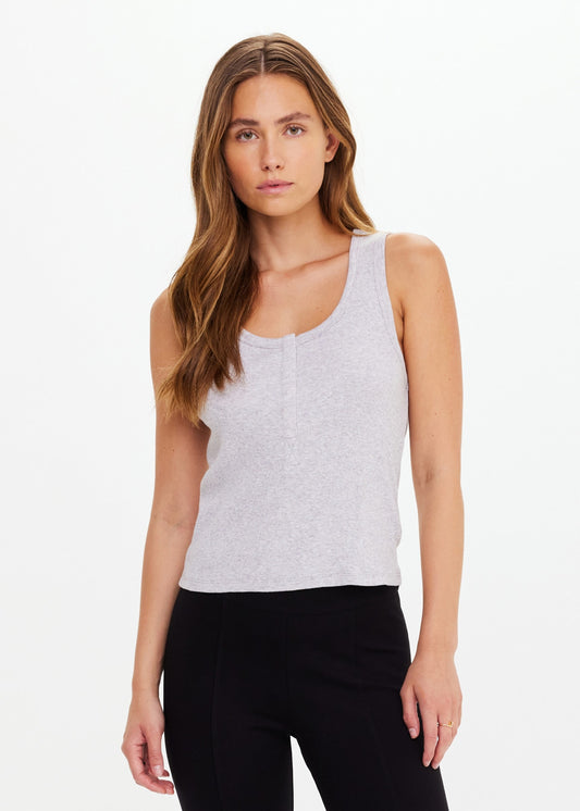 Sapna Rib Tank Top - Grey