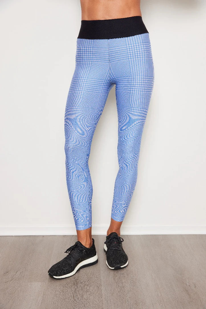 3D Check Ultra High Legging - Azure Holograph