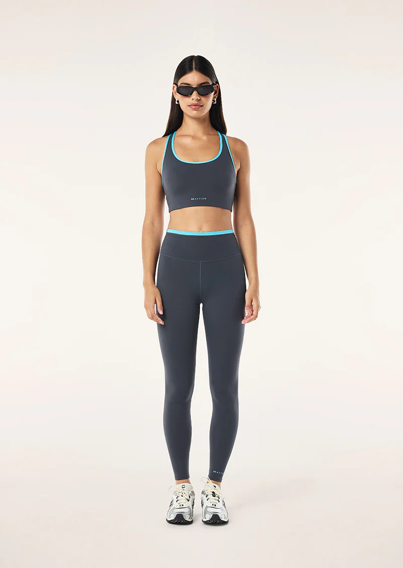 Vita Full Length Legging - Marine Blue / Turquoise
