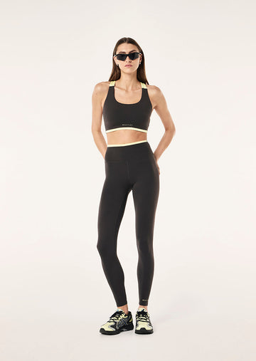 Vita Full Length Legging - Smokestone / Lemonade