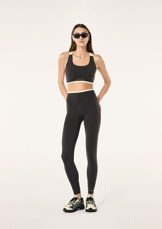 Vita Full Length Legging - Smokestone / Lemonade