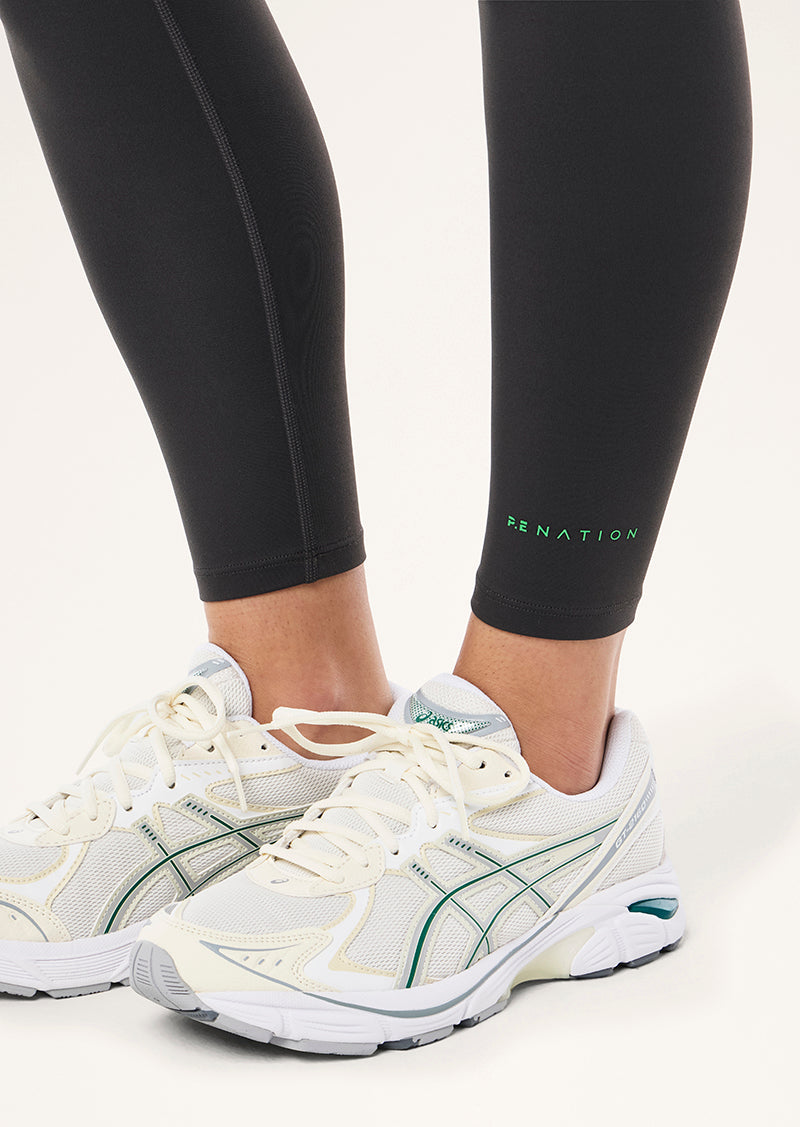 Vita Full Length Legging - Caviar / Kelly Green