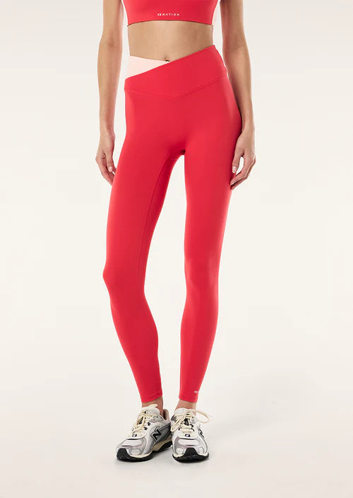 Wander Full Length Legging - Strawberry