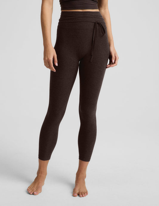 Spacedye It's A Tie Legging - Dark Chocolate Htr