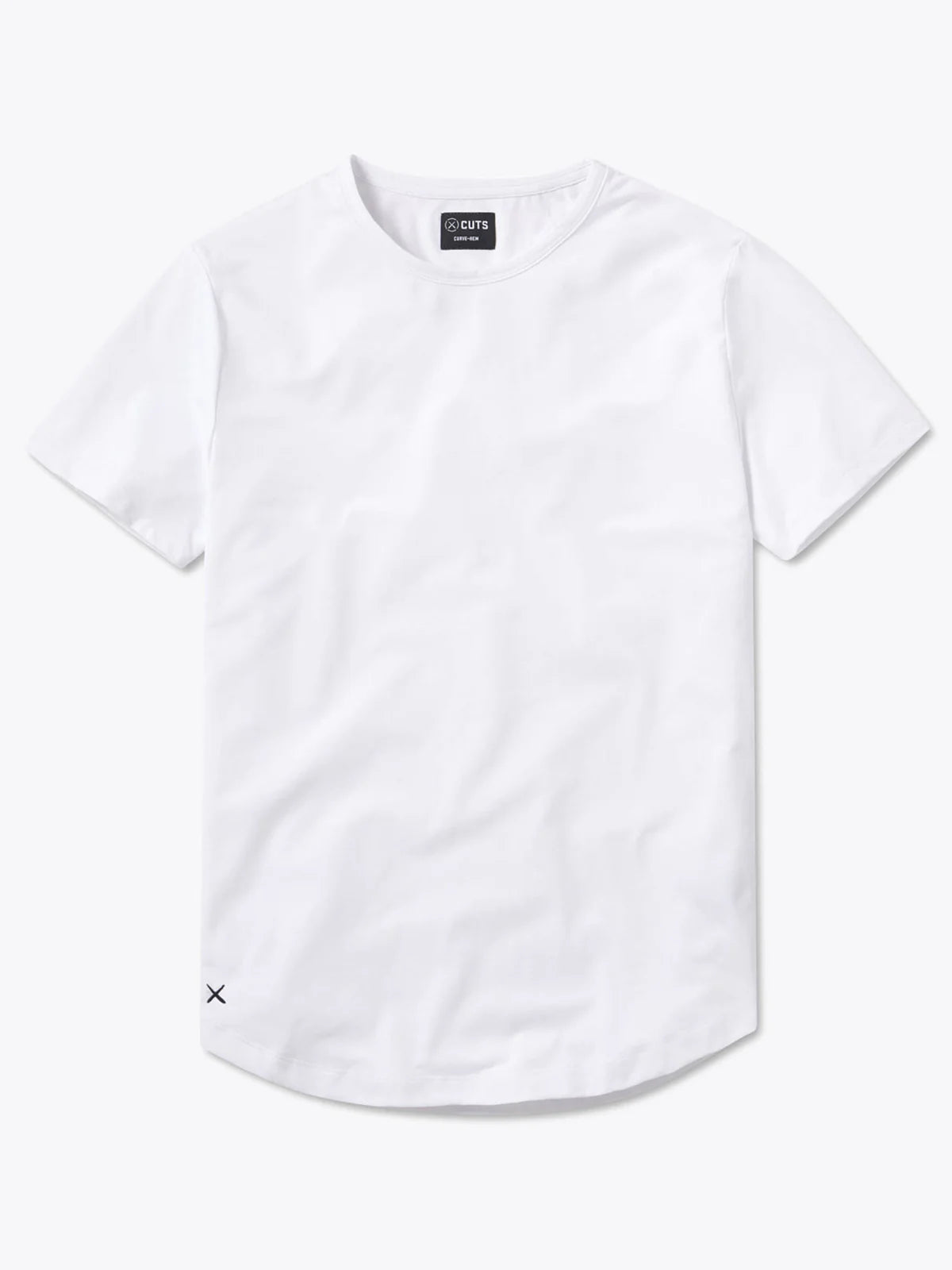 Ao Curve-Hem Tee - White
