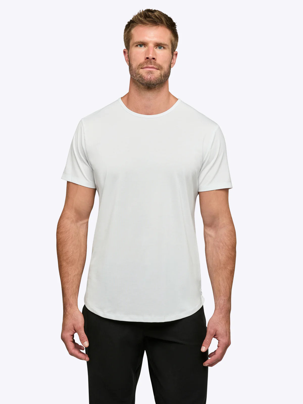 Ao Curve-Hem Tee - White