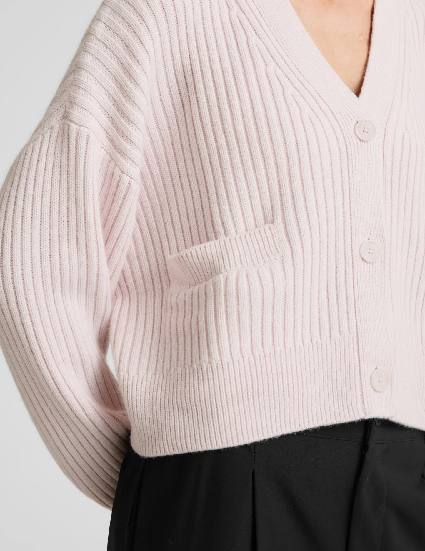 Wool Blend Cardigan - Soft Orchid