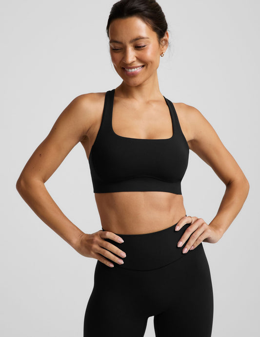 Glowzone Medium Impact Bra - Pitch Black