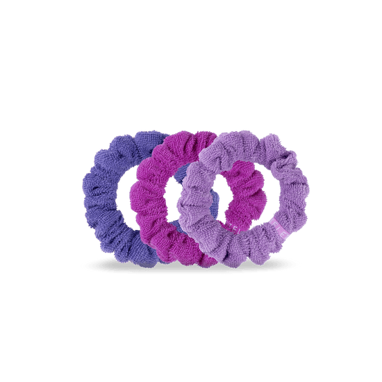 scrunchie for short hair teleties antigua terry cloth 3 piece