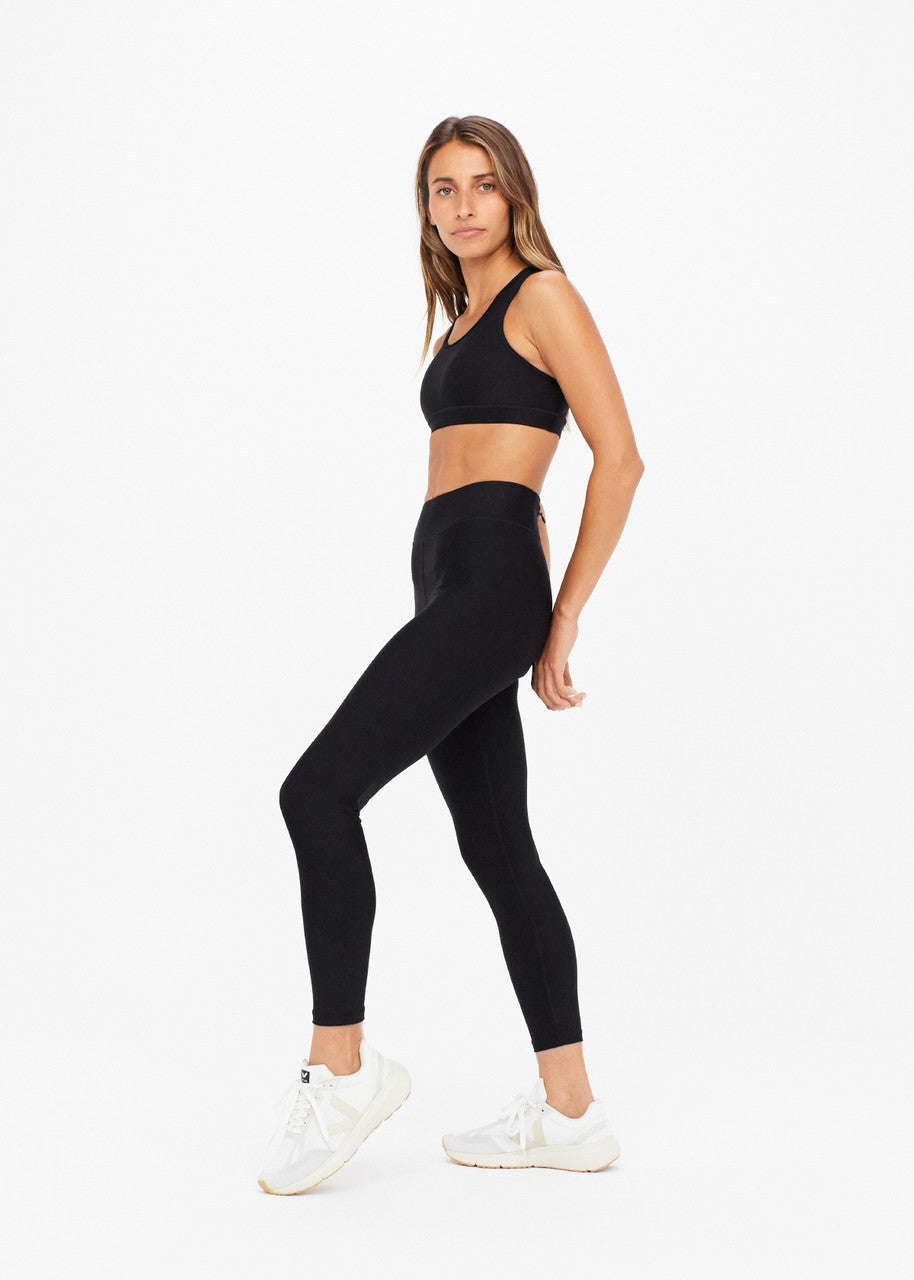 Matte Midi Pant - Black