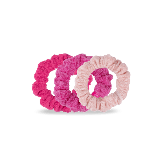 scrunchie for short hair teleties aruba terry cloth 3 piece