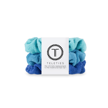 scrunchie for short hair teleties bora bora terry cloth promo