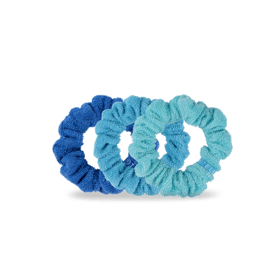 scrunchie for short hair teleties bora bora terry cloth 3 piece