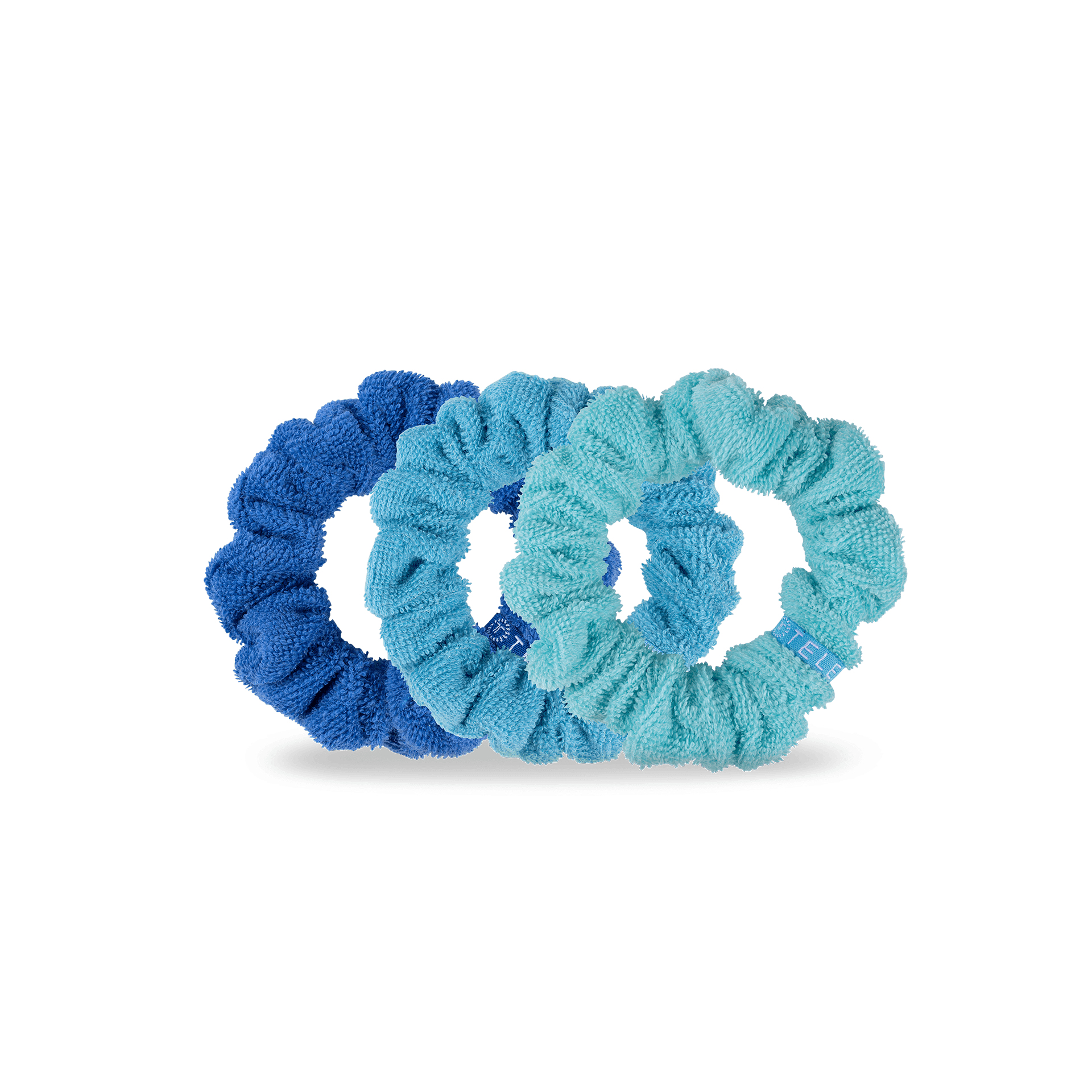 scrunchie for short hair teleties bora bora terry cloth 3 piece