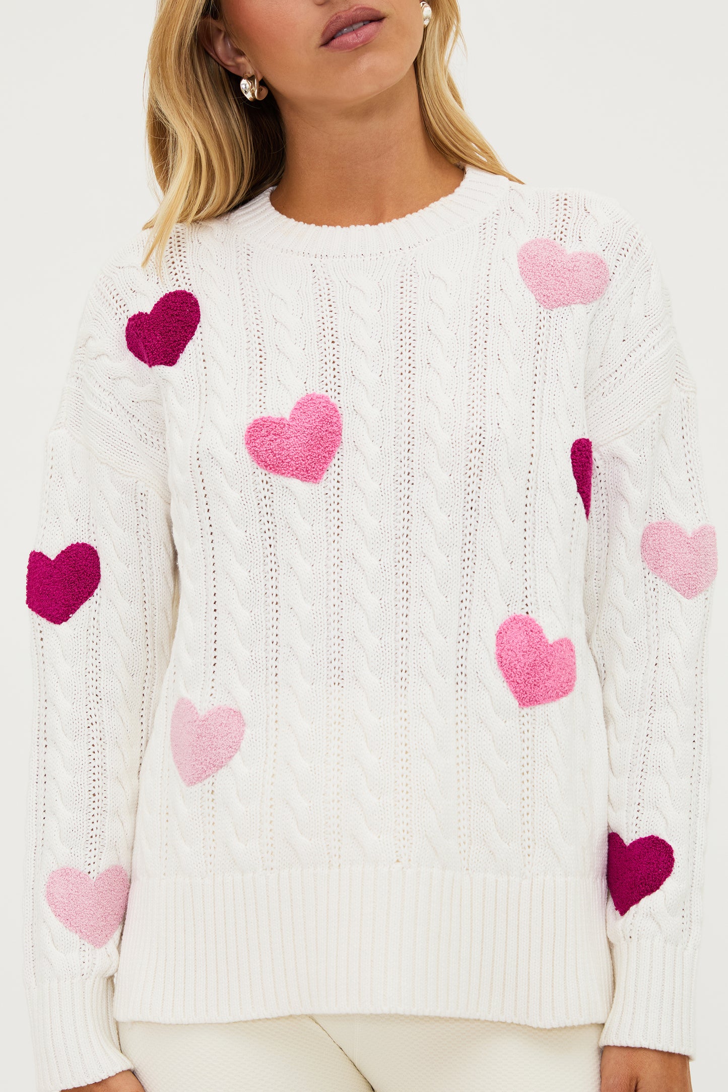 Callie Sweater - XOXO Cream Cable