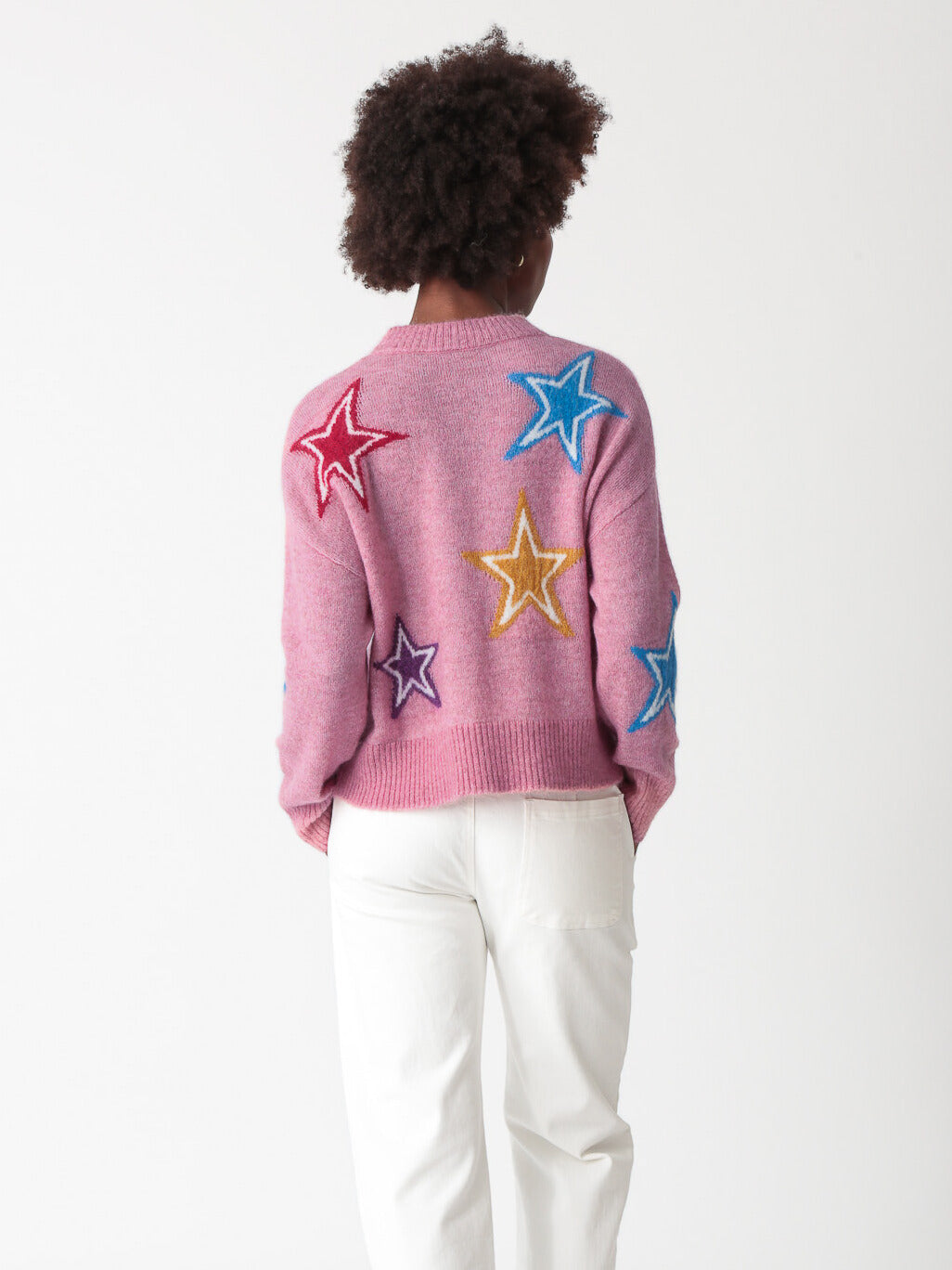 Leah Sweater Star - Pink