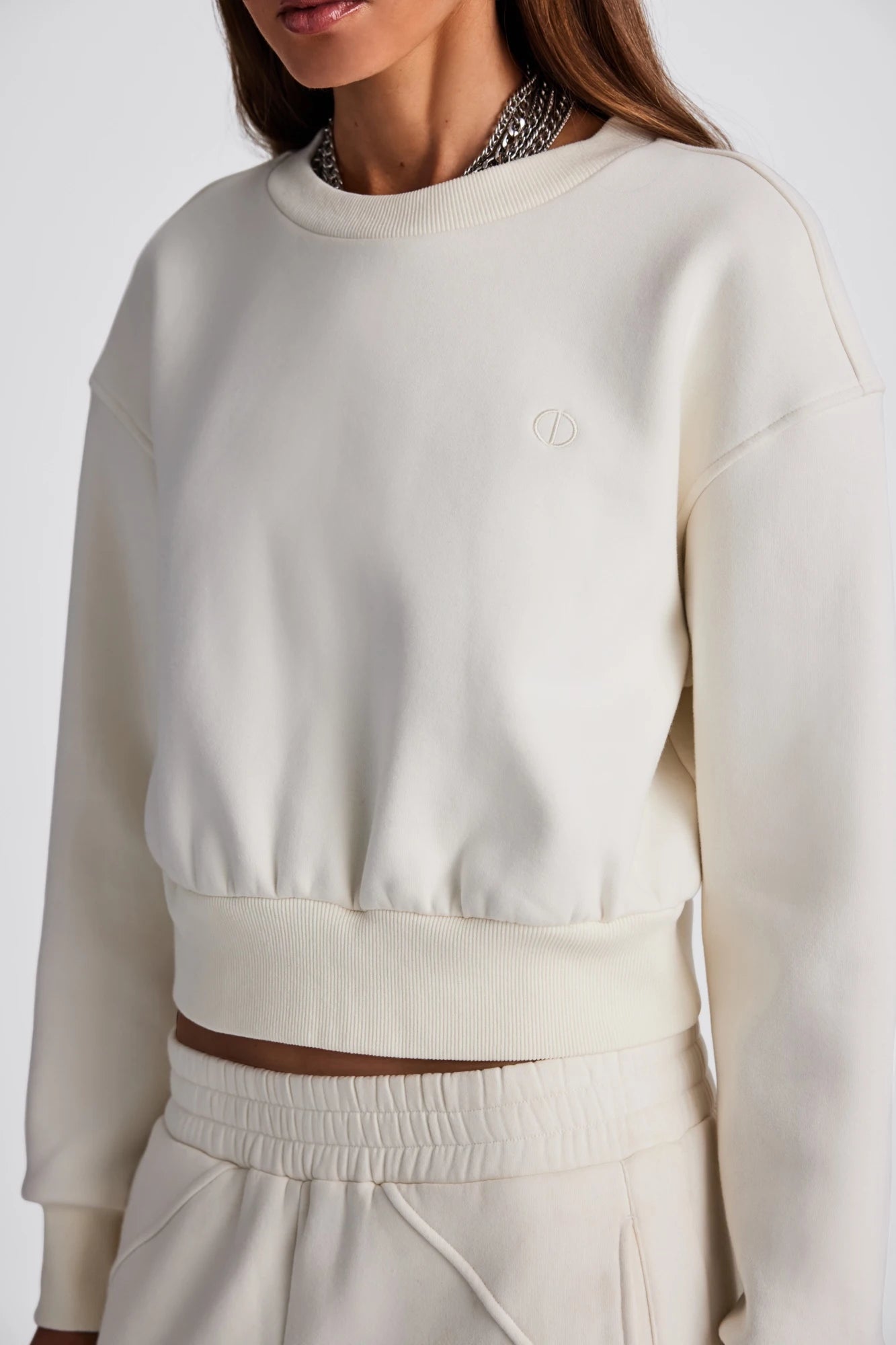 Isla French Terry Pullover - Coconut Milk