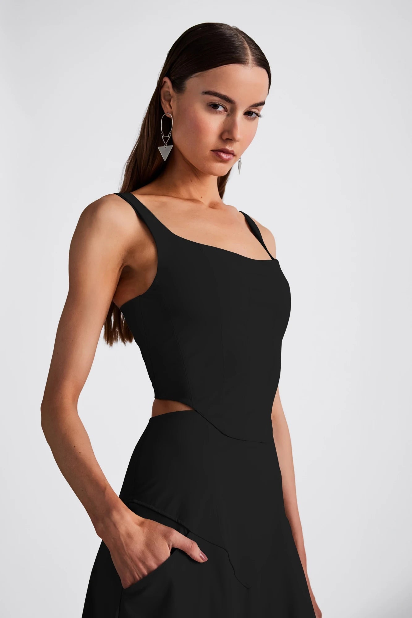 Suri Sports Corset Dress - Black