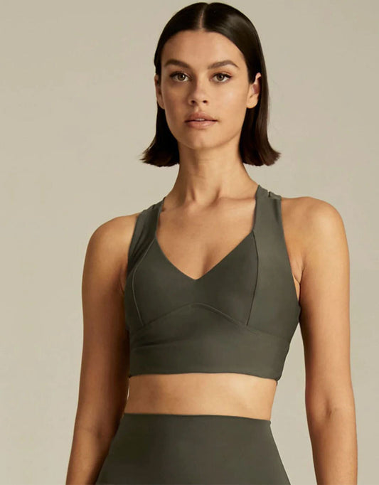 Row Bra - Olive Green